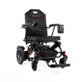 Travel Buggy CITY 2 PLUS heavy-duty folding power wheelchair, black — right angle view