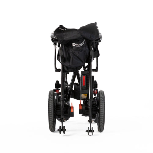 Travel Buggy AEROLUX 2C folded upright — back view