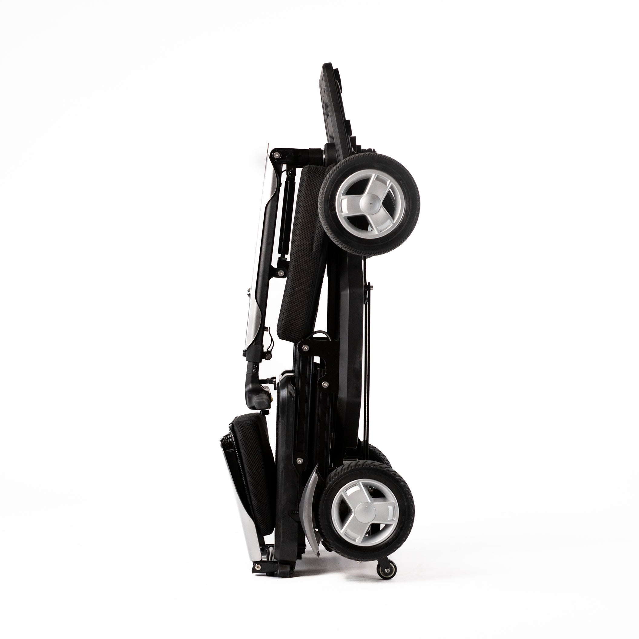 Travel Buggy HELIX folded upright for storage