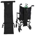 Oxygen tank holder bag for rollators and walkers