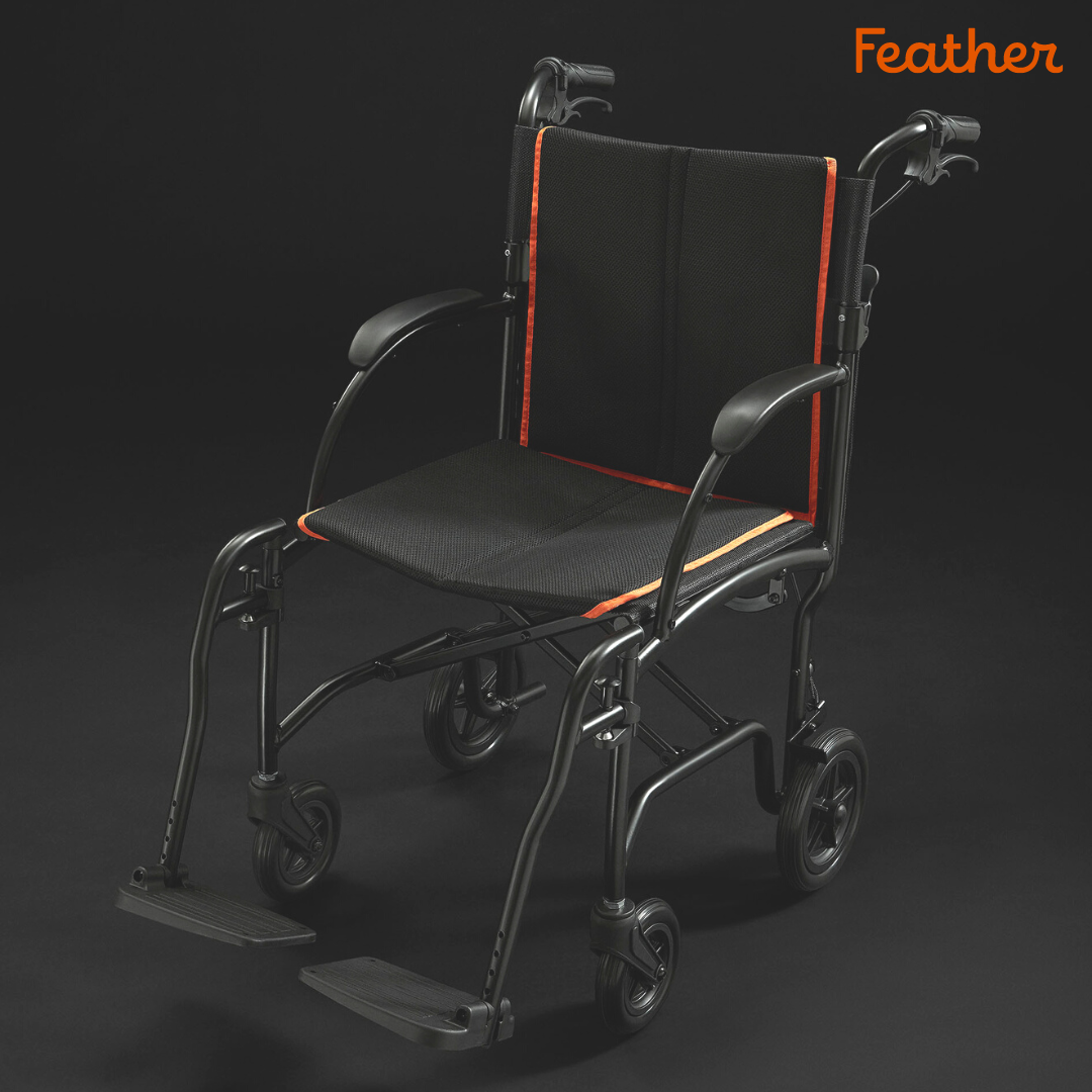 Feather 13 lb ultralight transport chair