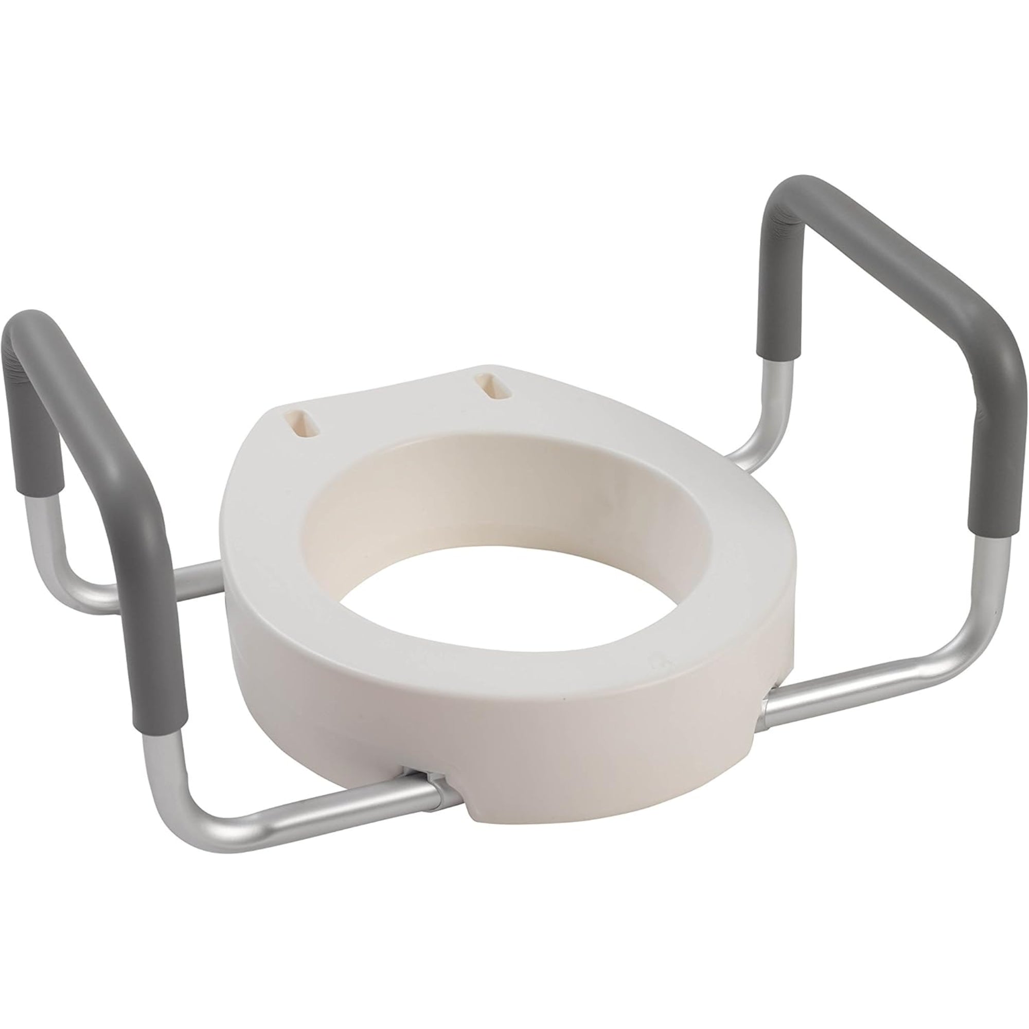 Drive Medical medical-grade raised toilet seat with removable arms