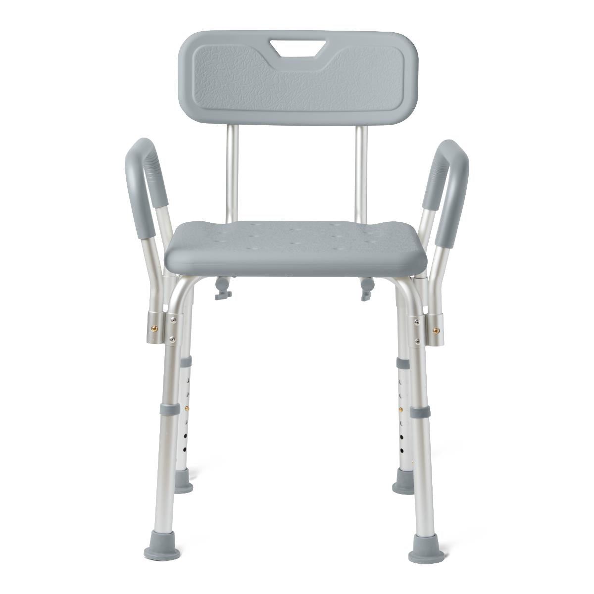 Medline shower chair with padded armrests and back, 350 lb capacity