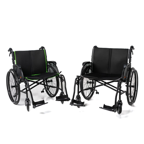Feather HD bariatric ultralight wheelchair with 22-inch seat