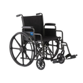 Medline K1 Guardian foldable manual wheelchair with swing-away footrests