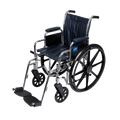 Medline Excel 2000 carbon steel manual wheelchair with chrome frame