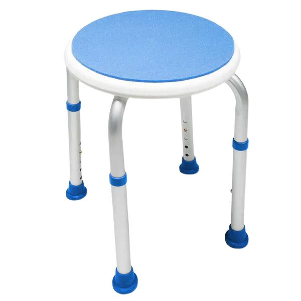 PCP padded round adjustable bath safety stool, non-slip