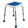 PCP padded bath safety seat with handshower notch, adjustable height